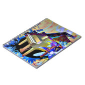 Carnet Piano coloré par Digital génial (Côté gauche)