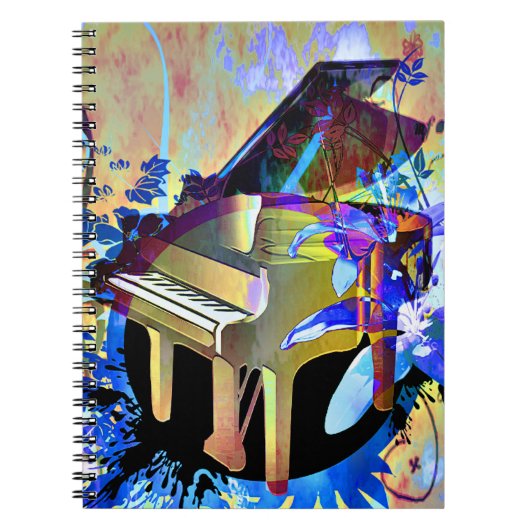 Carnet Piano coloré par Digital génial (Devant)