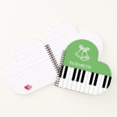 Carnet Piano Key Meilleur Enseignant Piano Ever Noël Vert (Intérieur)