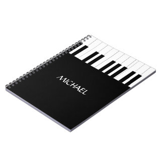 CARNET PIANO KEYS NOM DE CONCEPTION MUSIQUE AMOUREUX