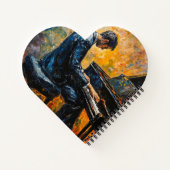 Carnet Piano Player - Peinture à l'huile (Dos)