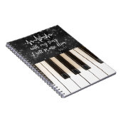 Carnet PIano with Psaume Scripture (Côté Droit)
