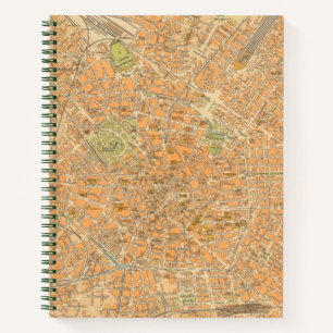 Carnet Pianta di Milano - Carte de Milan, Italie