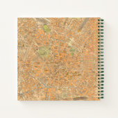 Carnet Pianta di Milano - Carte de Milan, Italie (Dos)