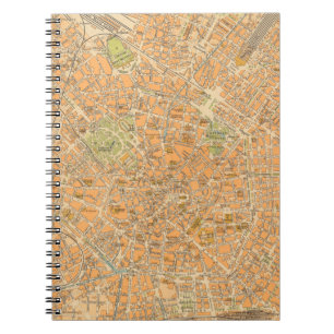 Carnet Pianta di Milano - Carte de Milan, Italie