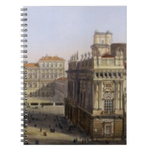 Carnet Piazza Castello, Turin, gravé par F. Citterio (c