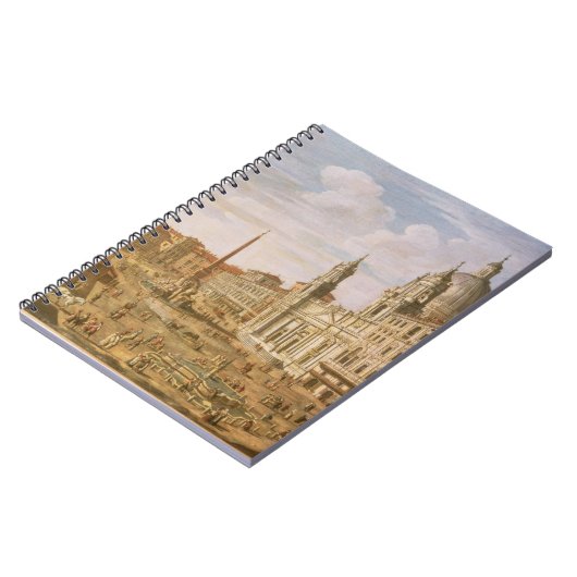 Carnet Piazza Navona, Rome, semblant du sud vers Palazzo (Côté gauche)