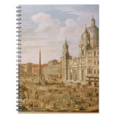 Carnet Piazza Navona, Rome, semblant du sud vers Palazzo (Devant)