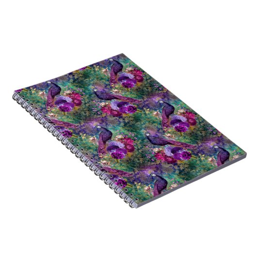 Carnet Pic rose pourpre Floral (Côté Droit)