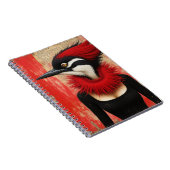 Carnet Pic vert en robe noire fantaisie (Côté Droit)