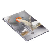 Carnet Pichette à ventre rouge Peinture Oiseaux originaux (Côté Droit)