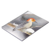 Carnet Pichette à ventre rouge Peinture Oiseaux originaux (Côté gauche)