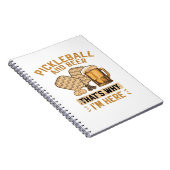 Carnet Pickleball and Beer That’s Why I’m Here Funny Pick (Côté Droit)