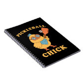 Carnet Pickleball Chick - rétro (Côté Droit)