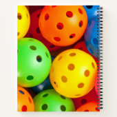 Carnet Pickleball coloré (Dos)