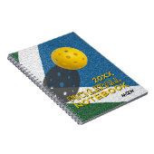 Carnet PICKLEBALL Monogramme Année au Choix (Côté Droit)