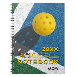 Carnet PICKLEBALL Monogramme Année au Choix