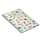 Carnet Pickleball ! Monogramme coloré Motif initial (Côté Droit)