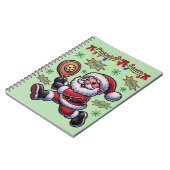 Carnet Pickleball Noël du Père Noël (Côté gauche)