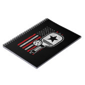 Carnet Pickleball Player - American Flag Pickleball - Pic (Côté gauche)