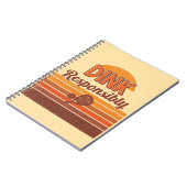 Carnet Pickleball Rétro "Dink Responsiblement" (Côté gauche)
