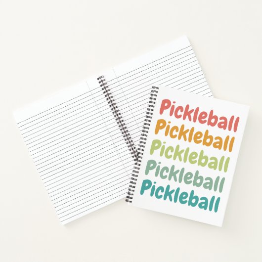 Carnet Pickleball Retro Pickleball Player (Intérieur)