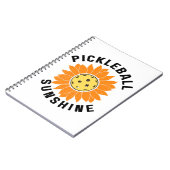 Carnet Pickleball soleil (Côté gauche)