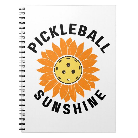 Carnet Pickleball soleil (Devant)