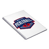 Carnet Pickleball Support Team Pickleball Player USA (Côté Droit)