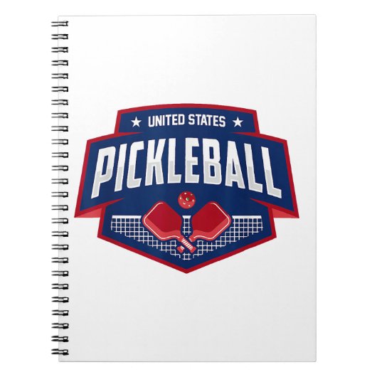 Carnet Pickleball Support Team Pickleball Player USA (Devant)