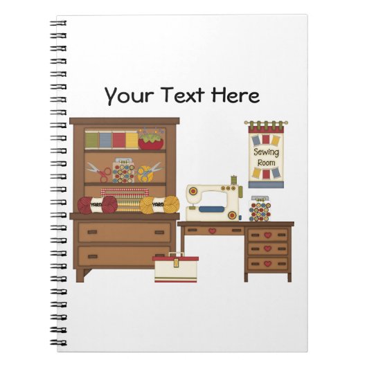 Carnet Pièce de couture 1 (personnalisable) (Devant)