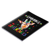 Carnet Pièce de Puzzle Autisme Giraffe Embrasser les diff (Côté gauche)