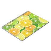 Carnet Pièces de fruits d'agrumes pop art 3 (Côté gauche)