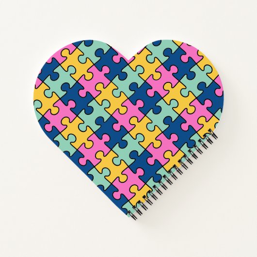 Carnet Pièces de puzzle colorées (Dos)