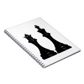 Carnet Pièces d'échecs de reine et de roi (Côté Droit)