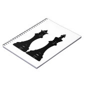 Carnet Pièces d'échecs de reine et de roi (Côté gauche)