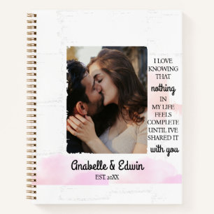 Carnet Pièces photo personnalisées Cute Couple