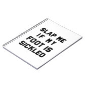 Carnet Pied drôle de Sickled d'étudiant de danse de (Côté gauche)