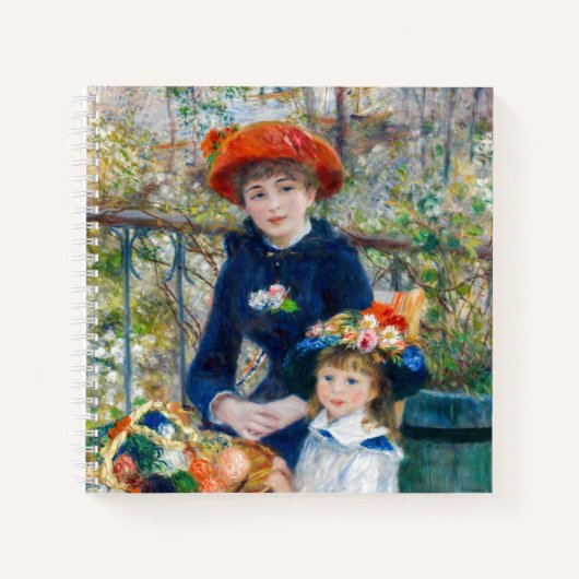Carnet Pierre-Auguste Renoir - Deux soeurs sur la terrass (Devant)