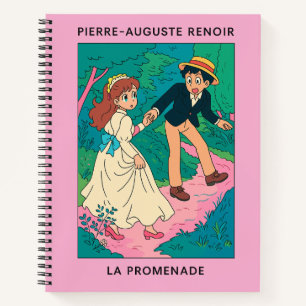 Carnet Pierre-Auguste Renoir vintage "La Promenade"
