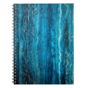 Carnet Pierre de marbre bleu