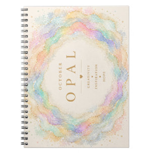 Carnet Pierre de naissance Opale Octobre