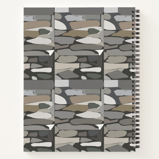 Carnet Pierre de roche grise (Dos)