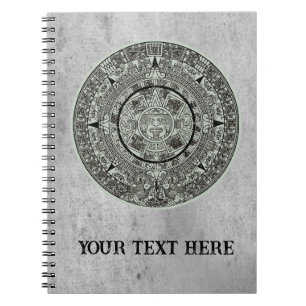 Carnet Pierre de soleil aztèque mexicaine Calendrier maya