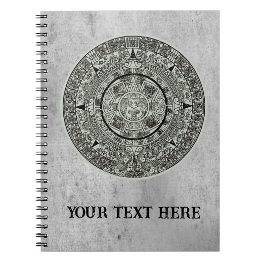 Carnet Pierre de soleil aztèque mexicaine Calendrier maya (Devant)