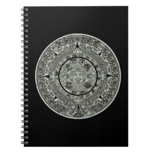 Carnet Pierre de soleil aztèque mexicaine Calendrier maya
