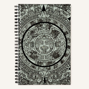 Carnet Pierre de soleil aztèque mexicaine Calendrier maya