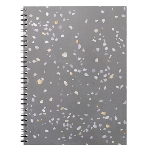 Carnet Pierre de Terrazzo Gris (Devant)