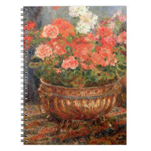 Carnet Pierre géraniums de Renoir un dans un bassin de
