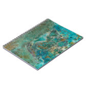 Carnet Pierre minérale bleu Chrysocolla (Côté gauche)